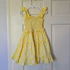 Yellow toddler dress size 4T